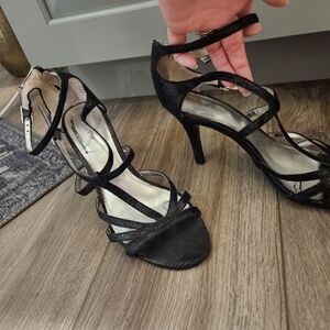 Elegant Black Strappy Heels